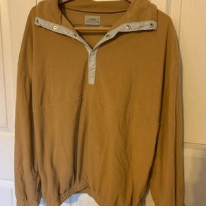 Urban Outfitters Fleece Quarter Button Sweater